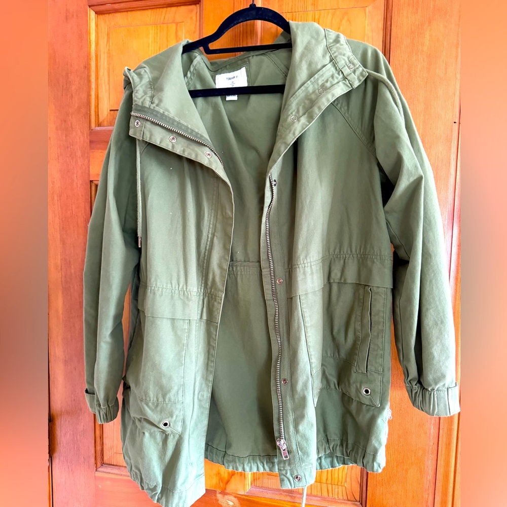 Forever 21 Army Green utility jacket